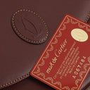 Cartier Must De Cartier Burgundy Leather Shoulder Bag