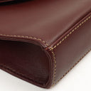 Cartier Must De Cartier Burgundy Leather Shoulder Bag