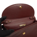 Cartier Must De Cartier Burgundy Leather Shoulder Bag