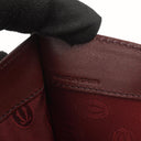 Cartier Must De Cartier Burgundy Leather Shoulder Bag