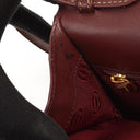 Cartier Must De Cartier Burgundy Leather Shoulder Bag