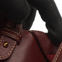 Cartier Must De Cartier Burgundy Leather Shoulder Bag