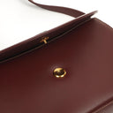 Cartier Must De Cartier Burgundy Leather Shoulder Bag