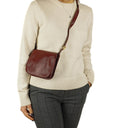 Cartier Red Leather Crossbody Bag