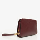 Cartier Must de Cartier Burgundy Leather Clutch Bag