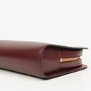 Cartier Must de Cartier Burgundy Leather Clutch Bag