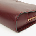 Cartier Must de Cartier Burgundy Leather Clutch Bag