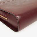 Cartier Must de Cartier Burgundy Leather Clutch Bag