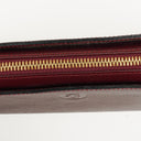 Cartier Must de Cartier Burgundy Leather Clutch Bag