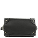 Celine Black Grained Leather Mini Luggage Tote Bag