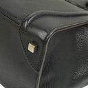 Celine Black Grained Leather Mini Luggage Tote Bag