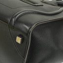 Celine Black Grained Leather Mini Luggage Tote Bag