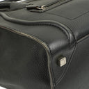 Celine Black Grained Leather Mini Luggage Tote Bag