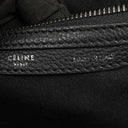 Celine Black Grained Leather Mini Luggage Tote Bag