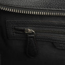 Celine Black Grained Leather Mini Luggage Tote Bag