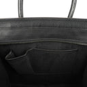 Celine Black Grained Leather Mini Luggage Tote Bag