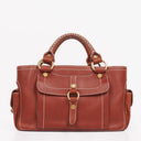 Celine Brown Grained Leather Boogie Bag