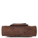 Celine Brown Suede And Leather Shouder Bag