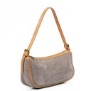 Celine C Macadam Grey Suede Shoulder Bag
