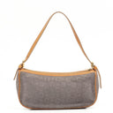 Celine C Macadam Grey Suede Shoulder Bag