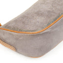 Celine C Macadam Grey Suede Shoulder Bag