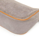 Celine C Macadam Grey Suede Shoulder Bag