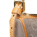 Celine C Macadam Grey Suede Shoulder Bag