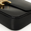 Celine Claude Long Triomphe East West Shoulder Bag Shiny Calfskin