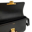 Celine Claude Long Triomphe East West Shoulder Bag Shiny Calfskin