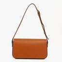 Celine Claude Tan Calfskin Long Triomphe Shoulder Bag