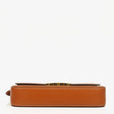 Celine Claude Tan Calfskin Long Triomphe Shoulder Bag
