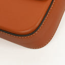 Celine Claude Tan Calfskin Long Triomphe Shoulder Bag