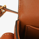Celine Claude Tan Calfskin Long Triomphe Shoulder Bag