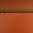 Celine Claude Tan Calfskin Long Triomphe Shoulder Bag