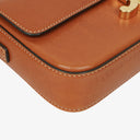 Celine Claude Tan Calfskin Long Triomphe Shoulder Bag