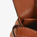 Celine Claude Tan Calfskin Long Triomphe Shoulder Bag