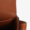 Celine Claude Tan Calfskin Long Triomphe Shoulder Bag