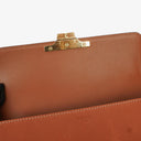 Celine Claude Tan Calfskin Long Triomphe Shoulder Bag