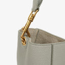 Celine Grey Soft Grained Calfskin Seau Sangle Bucket Bag