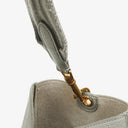 Celine Grey Soft Grained Calfskin Seau Sangle Bucket Bag