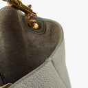 Celine Grey Soft Grained Calfskin Seau Sangle Bucket Bag