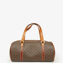 Celine Macadam Coated Canvas Barrel Bag