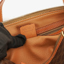 Celine Macadam Coated Canvas Boston Bag.