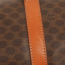 Celine Macadam Coated Canvas Boston Bag.
