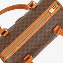 Celine Macadam Coated Canvas Boston Bag.