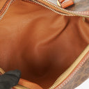 Celine Macadam Coated Canvas Boston Bag.