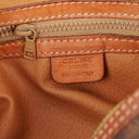 Celine Macadam Coated Canvas Boston Bag.