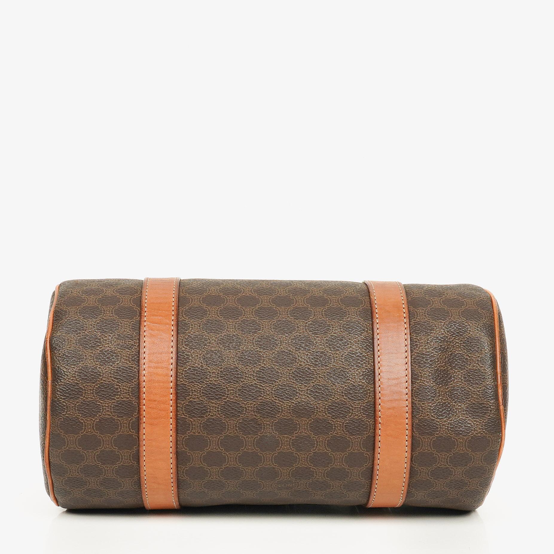 Celine Macadam Coated Canvas Boston Bag