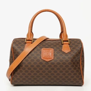 Celine Macadam Coated Canvas Boston Bag