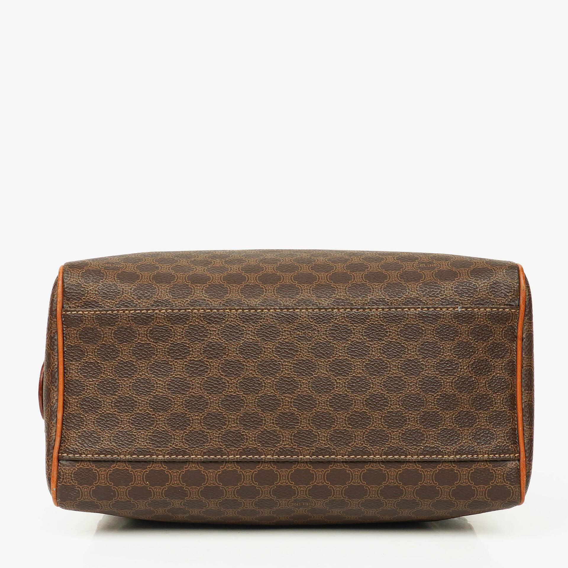 Celine Macadam Coated Canvas Boston Bag